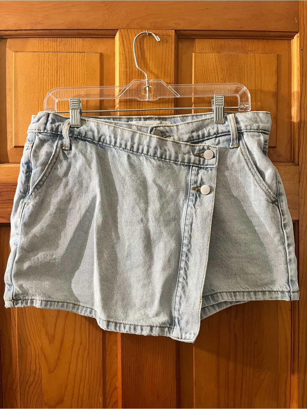 Altard State Women’s Jean Skort Skirt Shorts Size M Blue Denim Preppy
